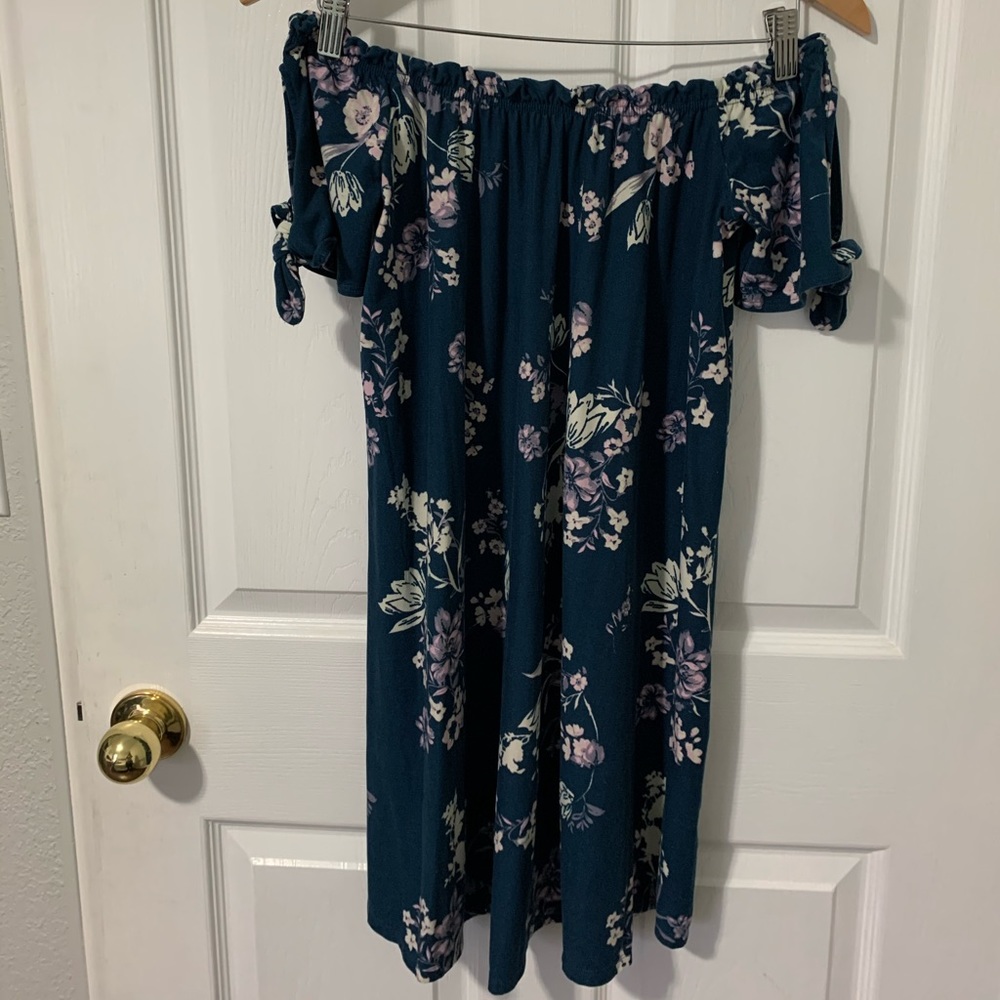 Floral off the shoulder dress